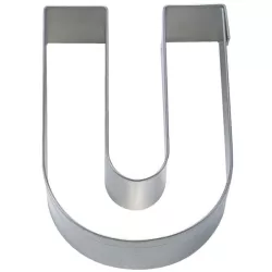 Cookie cutter U made of stainless steel, 6.5 x 5.3 x 2 cm