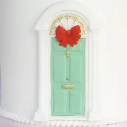 Gaufrage silicone porte motif pour décor fondant