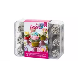 Spritztüllen-Set Blumenwiese, 12-teilig