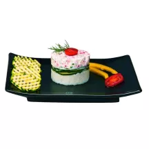 Starter and dessert mold with ejector, round