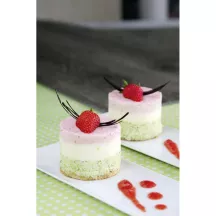 Starter and dessert mold with ejector, round
