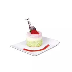 Starter and dessert mold with ejector, round