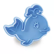 Emporte-pièce baleine avec éjecteur, 6 x 4.5 x 4.5 cm
