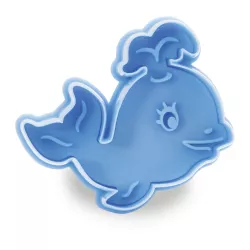Emporte-pièce baleine avec éjecteur, 6 x 4.5 x 4.5 cm