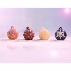 Schokoladenform für Weihnachtskugeln Strahlen
