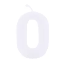 Cake candle number 0 white