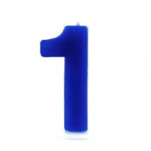 Birthday candle number 1 blue