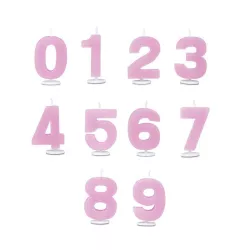 Birthday candle number 2 pink
