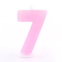 Candela Numero 7 Rosa