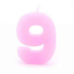 Candela Numero 9 Rosa