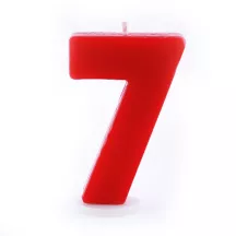 Candela Numero 7 Rossa