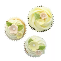 Flowers and Leaves Made of Sugar - Yellow