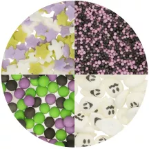 Sprinkle decor Spooky Halloween Mix 4 in 1, 100 g