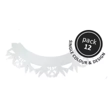 Cupcake wrapper Bianco con Colombe, 12 pezzi
