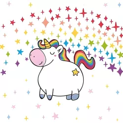 Tovaglioli Unicorno Polly, 20 pezzi