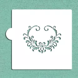 Ornate heart stencil