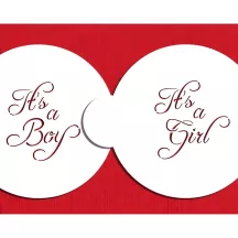 Set de pochoirs It's a Boy / Girl, 2 pièces