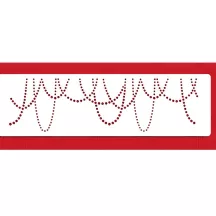Stencil Draping Pearls