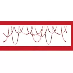 Stencil Draping Pearls