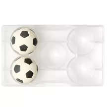 Stampo per cioccolato Pallone da calcio medio - 5 parti