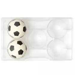 Moule à chocolat Football moyen - 5 pièces