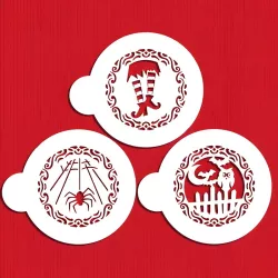 Set di Stencil Halloween, 3 pezzi