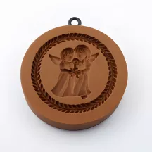 Gebäck-Model Zwei Engel Ø 68 mm