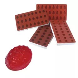 Pineapple jelly mold, 24 pieces