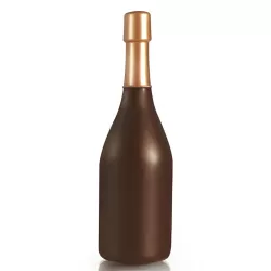 Chocolate mold champagne bottle