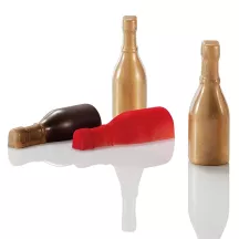 Champagne bottle praline mold, 9 pralines