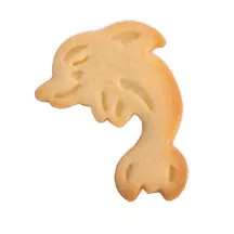 Cookie cutter with dolphin ejector