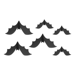 6 Paper decorations - Bats