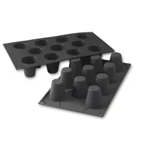 Silicone mold for Babà, small, 11 pieces