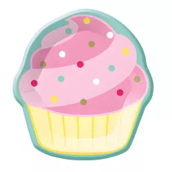 8 piatti di carta "Cupcakes