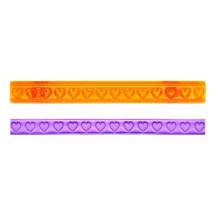 2er Tortenrand Präge- & Ausstecher Set - Herz & Diamant