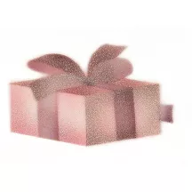 Airbrush-Schablone Rose und Geschenk