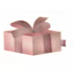 Airbrush stencil rose and gift