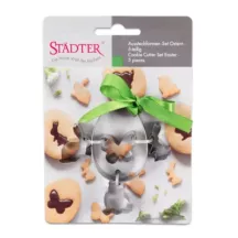 5-piece Easter cookie cutter set with Easter egg and mini motifs