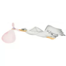 Stork airbrush stencil