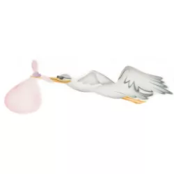 Stork airbrush stencil