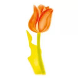 Airbrush-Stencil Tulpe
