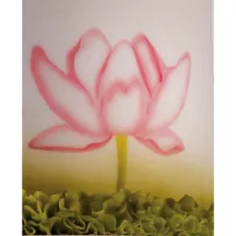 Airbrush stencil - small lotus flower