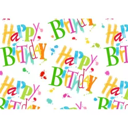 Happy Birthday Geschenkpapier, 200 x 70 cm