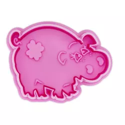 Lucky pig biscuit cutter with ejector and embossing