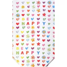 Sachet transparent Be Happy grand, 10 pièces