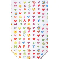 Transparent bag Be Happy large, 10 pieces