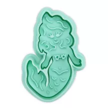 Cookie cutter with mermaid ejector 6.5 cm