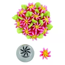 Piping nozzle pinwheel flower, large