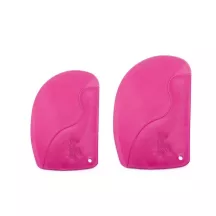 2 rosa Teigschaber aus Kunststoff