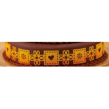 Silikonbordürenmatte Memoryband für Zuckerspitzen